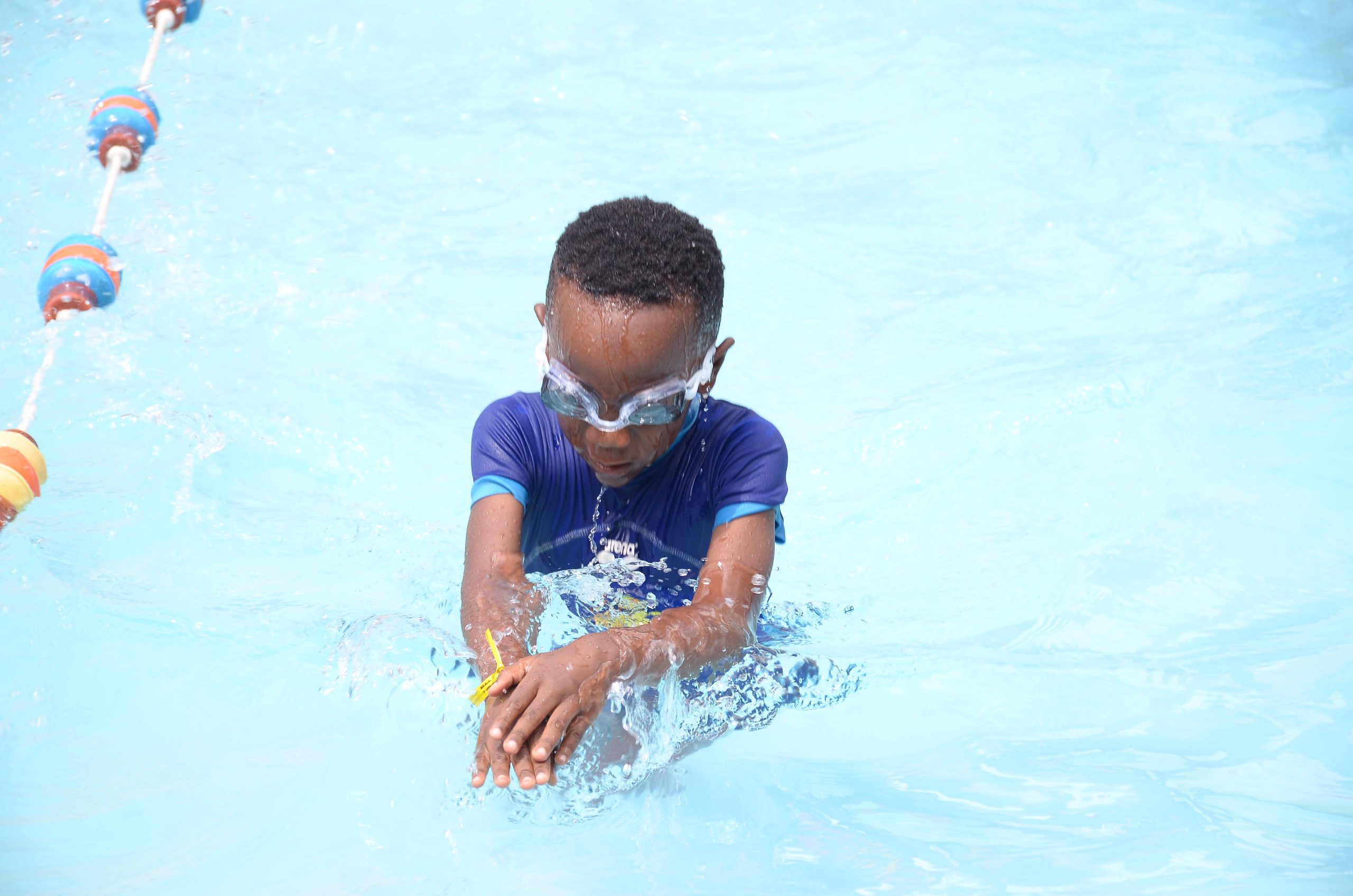 Children swimming
